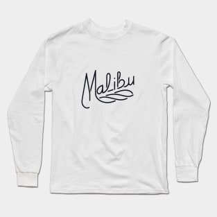 Malibu Groove: Vintage Script (black) Long Sleeve T-Shirt